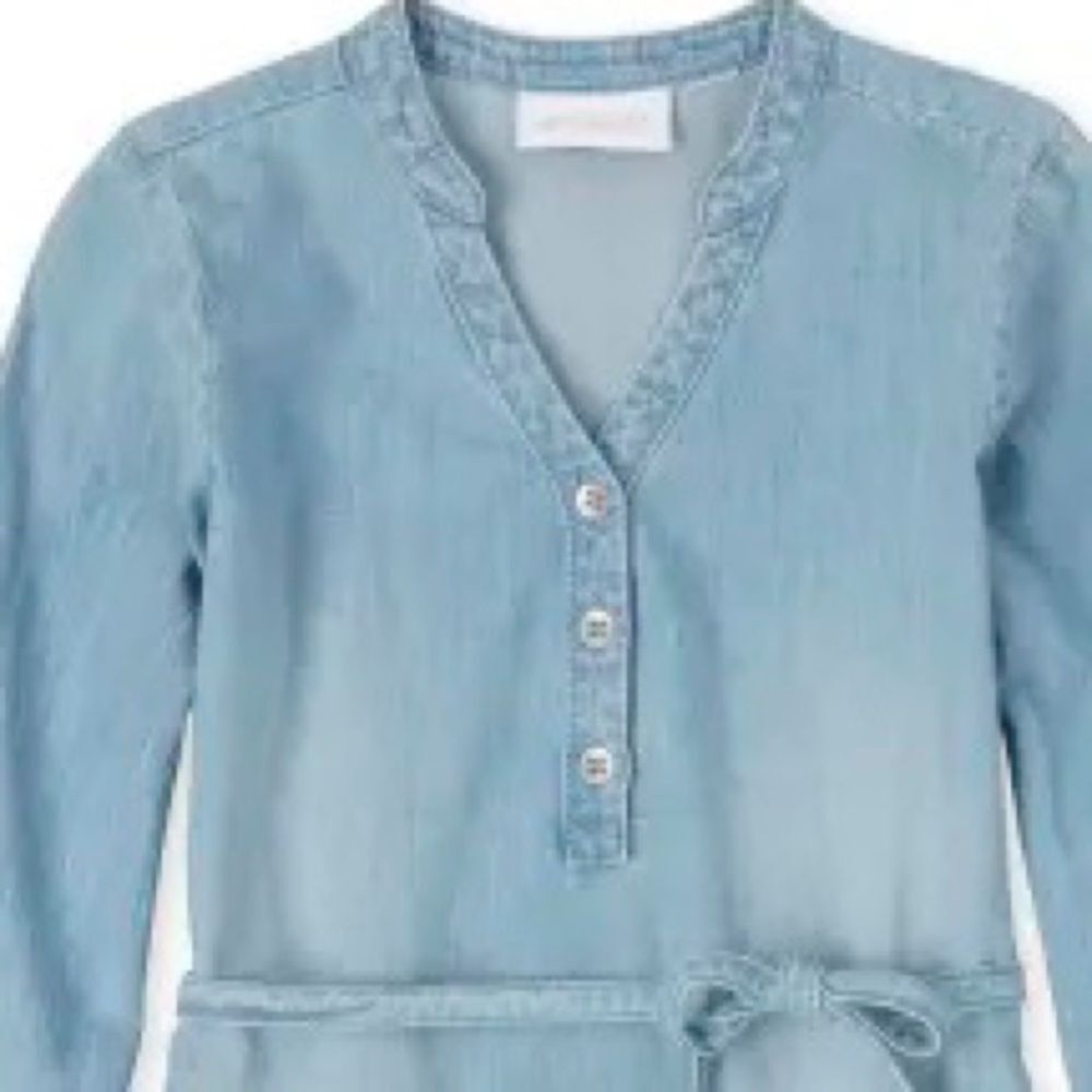 The Children's Place Girls Chambray Shirt Dress Sz 5/6 NWT🏷 so soft! - Picture 8 of 15